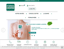 Tablet Screenshot of formaderm.fr